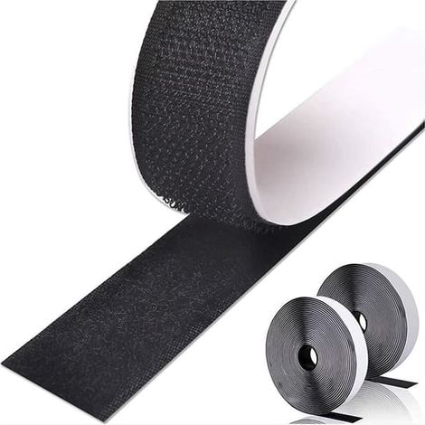 Velcro adhésif double face de 10 m, pour fixation murale (1/5)