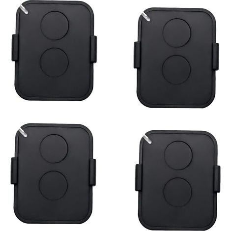 Lot de 4 Télécommande , 2 Canaux Télécommande Portail 433MHz avec Code Tournant Sécurisé, Compatible avec Récepteurs Automatisés