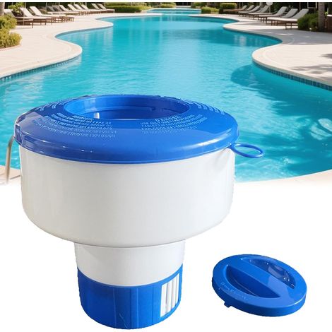Distributeur de chlore flottant pour piscines, spas, bains à remous et fontaines. (1/5)