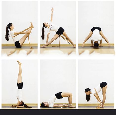Sangle De Yoga - 250 Cm - Boucle Métallique Carrée - Pour Étirements, Renforcement Musculaire Et Amélioration De La Souplesse - 1 Pièce (1/5)