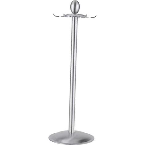 Küchenutensilienhalter aus Edelstahl, drehbarer Utensilienhalter für die Arbeitsplatte mit 360 Grad und 6 Haken-Style A (1/5)