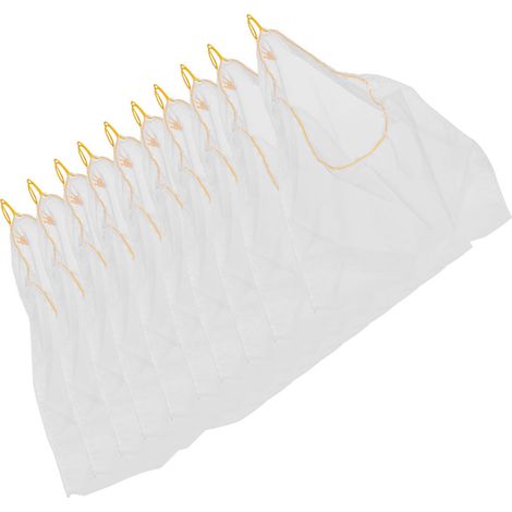 Lot de 10 sacs filtrants en nylon de qualité alimentaire pour le miel, éliminant les impuretés et offrant une excellente durabilité. (1/5)