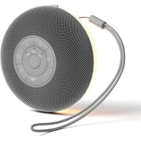Bluetooth-Nachtlautsprecher mit Nachtlicht, weißem Rauschen für Babys, tragbar und zur Entspannung.