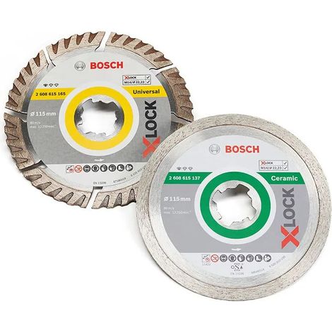 Disque de coupe Bosch universal ceramic 115 mm pack 2