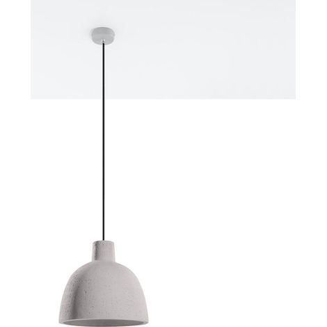 DAMASO 1 E27 Hängeleuchte Grau Beton SOLLUX SL.0281 (1/5)