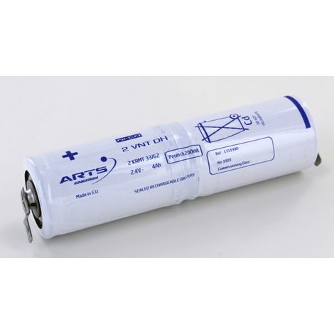 Batterie Ni-Cd 2,4V 4Ah 2VTD Bâton Clip BAES Saft (131199)