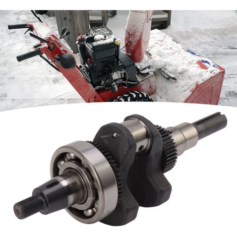 Pièces de moteur diesel refroidi par air 186FA pour mini-motoculteur, engin de chantier : vilebrequin à clavette plate avec engrenage, roulement 6308 et rainure de clavette 40. (1/5)