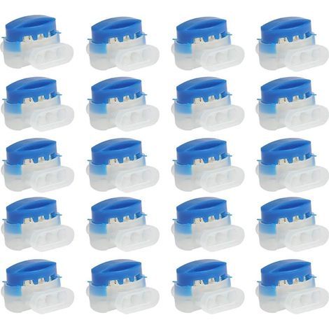 20er-Pack mit Harzgel gefüllte Kabelverbinder, 3-adriger wasserdichter Anschlussblock für Roboter-Rasenmäher, Gartengeräte und Autos (1/5)