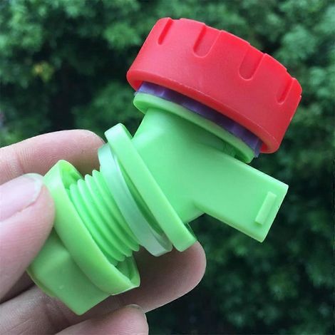 Robinet de rechange en plastique pour seau d'eau extérieur, sans BPA, idéal pour le camping et la randonnée. (1/5)
