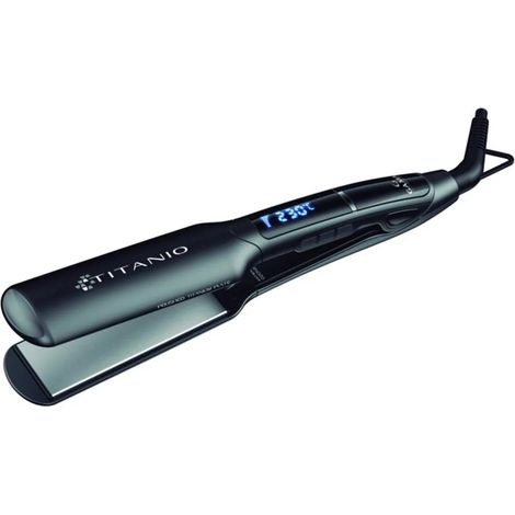 GA.MA X-wide Digital Titanio 4D Glätteisen Warm Schwarz 40 W 2,5 m