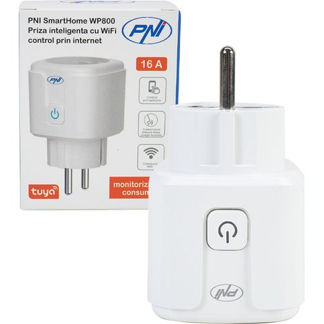 Presa Intelligente WiFi Spina Smart Programmabile Assistente Vocale PNI-WP800 (1/5)