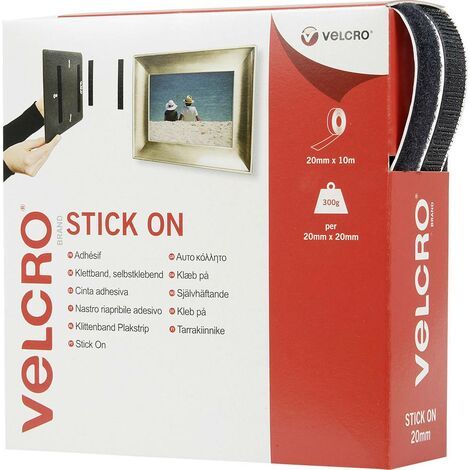 Velcro-r VEL-EC60220 bande auto-agrippante noir 10 m