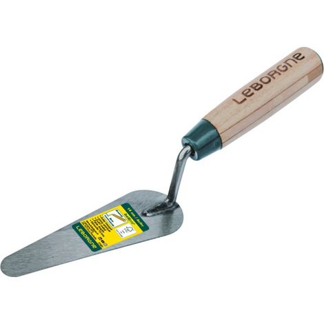 Truelle langue de chat Batipro® 14 cm – Manche bois certifié FSC® 100 % - Leborgne (1/5)