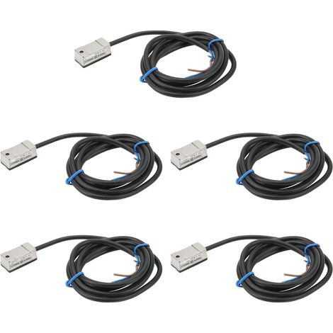 Jeu de 5 interrupteurs magnétiques avec câble, capteur 100mA pour circuit électrique, contrôle AC/DC 5-240V, contacteur à aimant (1/5)
