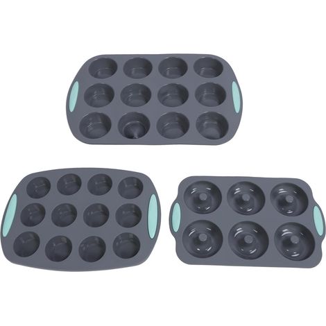 Pan à Muffins en Silicone, Mini-Moule à Muffins Léger, Moule à Cupcakes à Cuisson, Résistant à la Chaleur, Libération Facile, Coffre-fort du Lave-vaisse,Parent,- (1/5)