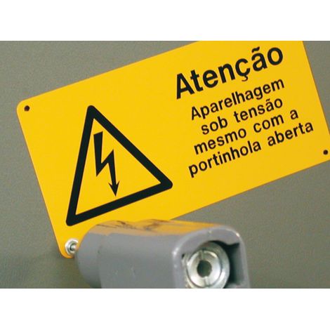 Targa per segnalazione PVC Giallo