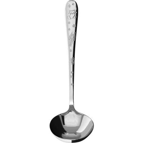 louche à soupe argentée, garanti lave-vaisselle, déco, couverts de table, couverts de service, acier inoxydable (1/4)