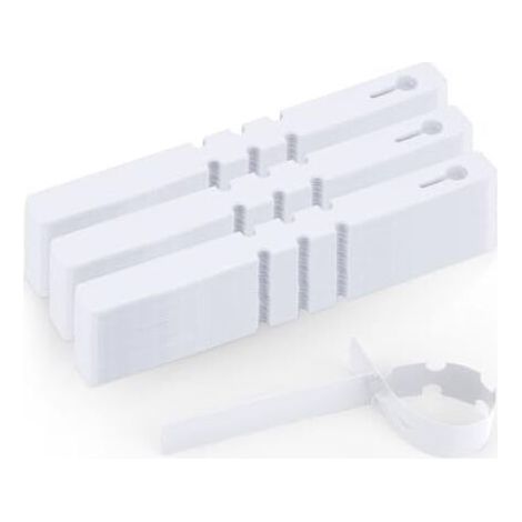 300 Pièces Étiquettes Plantes Arbres Fruitiers 2 x 21 cm, Suspendables Potager Jardin Extérieur Plastique-Blanc (1/5)
