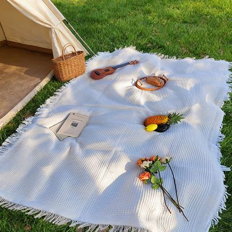 Serviette de plage, couverture de pique-nique, tapis de porte anti-sable, séchage rapide, lin fin, compact, en coton biologique, cadeaux de vacances d'été, voyage, essentiels pour bateau de croisière