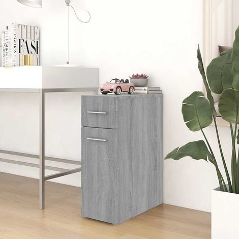 Armoire apothicaire-Meuble de rangement Sonoma gris 20x45,5x60 cm Bois d'ingénierie 774449 (1/5)