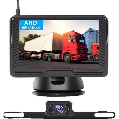 Rückfahrkamera, 4,3 Zoll Display, 800 x 480 Auflösung, kabellose Kompatibilität, wasserdichtes Gehäuse, CE-zertifiziert (1/5)