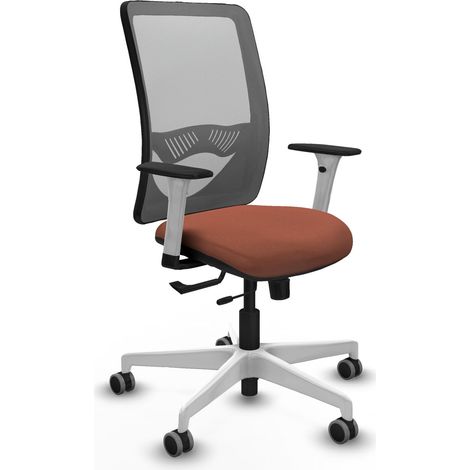 Sedia piqueras y crespo elegante bianco schienale fisso supporto lombare regolabile (1/2)