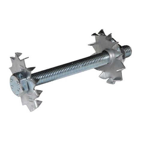DIMOS - Axe crampons L 120mm pour chevron 90mm maxi – 10 pièces - 130 mm