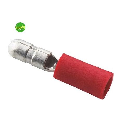 Capicorda cilindrico Electraline maschio 4-6mm 10pz rosso (1/2)