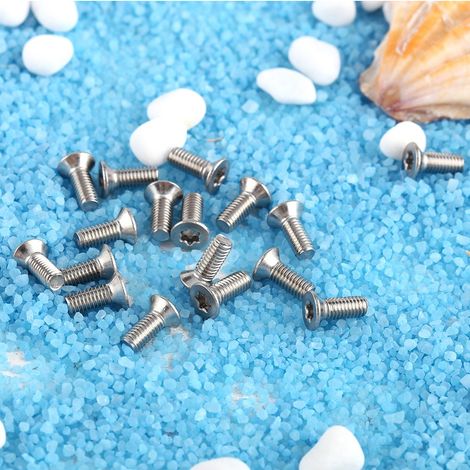 M3-Sternschrauben, Senkkopfschrauben mit flachem Kopf, 50er-Packung (M3×6) (1/5)
