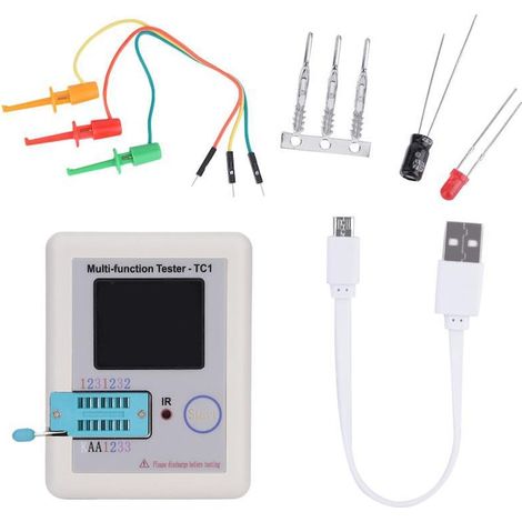Testeur ESR infrarouge TC-1 pour condensateurs, transistors et inducteurs, mesureur de composants électroniques
