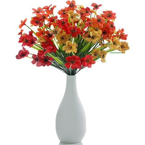 18 fleurs artificielles imitant de véritables orchidées pour la décoration de jardin