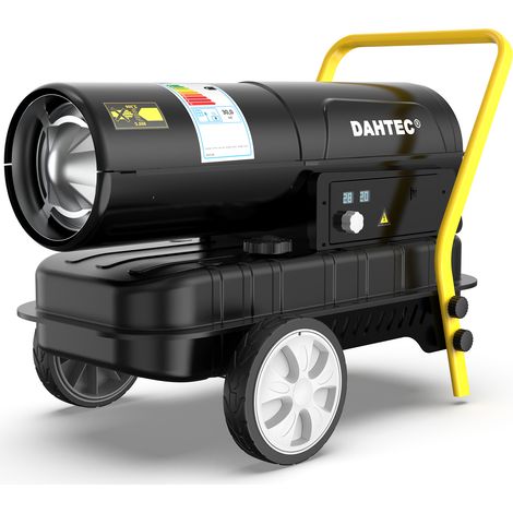 Heizkanone 30 kW Diesel Bautrockner - Beheizbare Fläche: 320 bis 420 m² - Heizgebläse mit Thermostat & Kraftstoffanzeige für Werkstätten, Baustellen und landwirtschaftliche Betriebe [Energieklasse A]