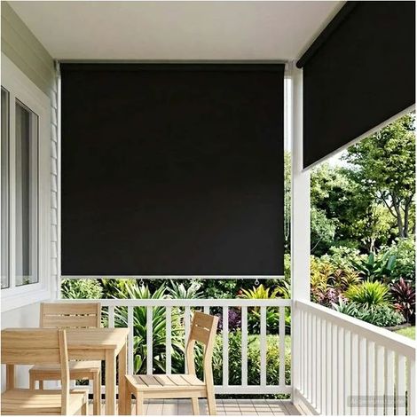 Außenrollo mit UV-Schutz, schwarz, 160 x 230 cm (1/5)