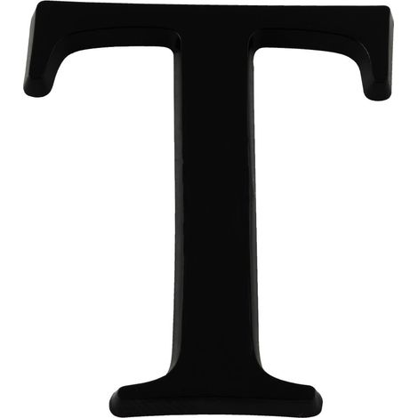 Lettre T Noire Hauteur 40mm - 4621524 (1/2)