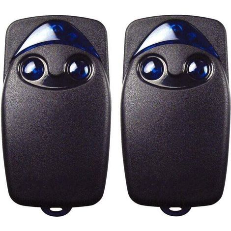 2 mandos a distancia Flo2r-s de 433,92 MHz con 2 botones para puertas de garaje eléctricas, compatibles con el mando a distancia Nice Remote TRIMEC para puertas de garaje.