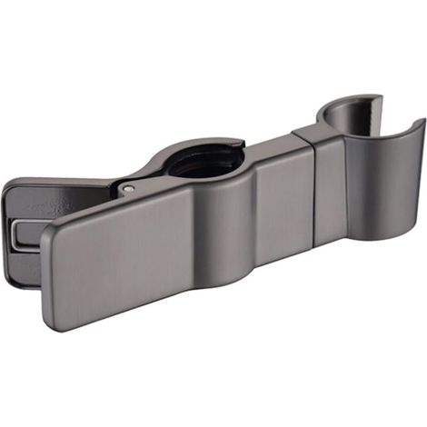 Support de pommeau de douche réglable 22-25 mm, antidérapant, sans perçage, gris pistolet (1/5)