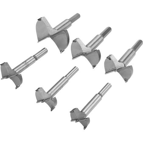 6er-Set Flachbohrer 30-60 mm aus hochfestem Stahl für Holzbearbeitung, Holzbohrwerkzeug (1/5)