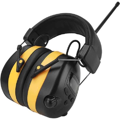 AM/FM-Radio-Kopfhörer mit Digitalanzeige, 30 dB AM/FM-Gehörschutz, Gehörschutz beim Rasenmähen (1/5)