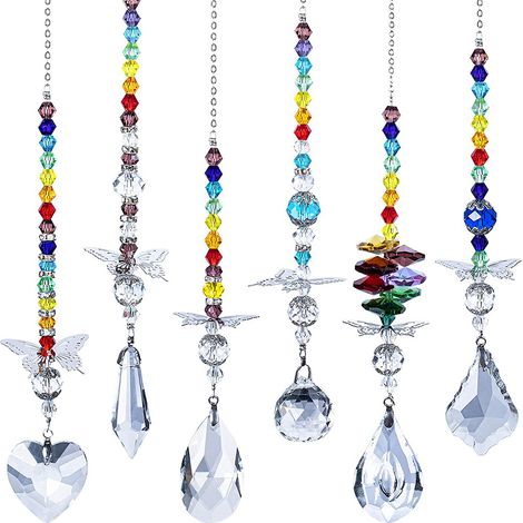 Sun Catcher - Crystal Ball Prism for Window Decoration - Indoor Outdoor Use - 6 Pack (1/5)