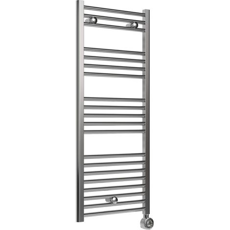 Signature Acclaim Electric Straight Heated Towel Rail 1200mm H x 500mm W - Chrome (1/3)