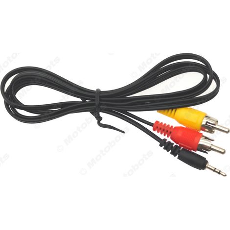 Câble audio 2,5 mm vers 2 RCA (répartiteur 1 vers 2, connecteur RCA 2 canaux 2,5 mm), câble vidéo, câble pour casque. (1/4)