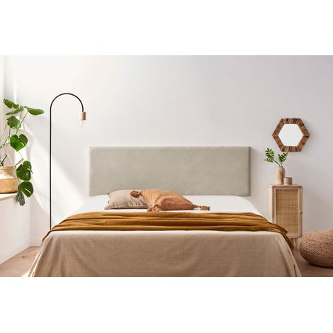 Cabecero Tapizado NOVA Acualine 115x50x5 cm - BEIGE TOSTADO - Moonia (1/5)