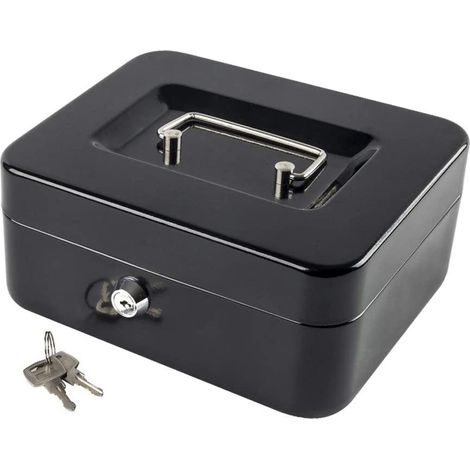Caisse enregistreuse - 15 x 12 x 8 cm - Noire (1/5)