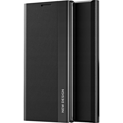 Schutzhülle mit Klappe und Ständer für Xiaomi Redmi Note 12 Pro+ Sleep Case Pro, schwarz (1/5)