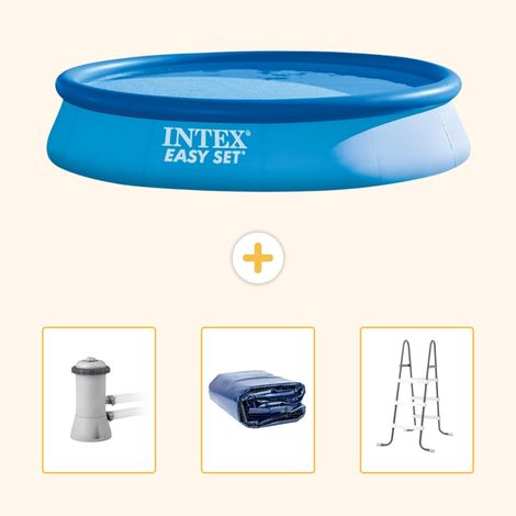 Intex Piscine Easy Set Ronde - 396x84 cm - 4-pièces SCB83 (1/5)