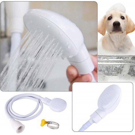 Pommeau De Douche Pour Animaux - Tuyau 1,3 M - Douchette Pour Chien - Usage Domestique Et Voyage - 1 Pièce (1/5)