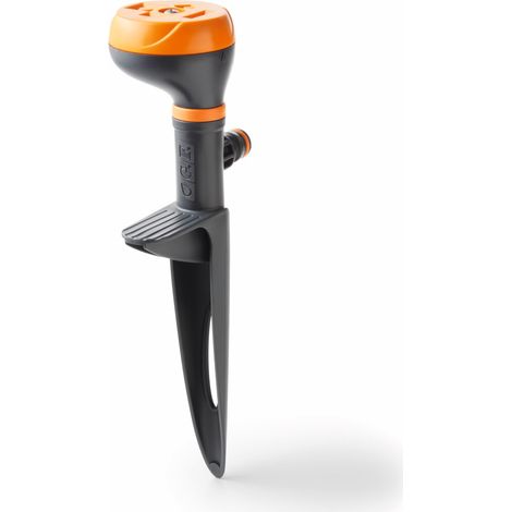 MINI DRIVER 4-Zonen-Kreisregner auf Pfahl - Orange GF