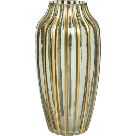 Vaso decorativo natalizio per composizioni in vetro lucido per interno -Piccolo / Rosa (1/4)