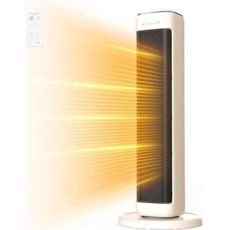 Chauffage d'appoint de Grande Pièce de 63cm, Chauffage Electrique de 2000W, Chauffage Soufflant en Céramique PTC économique, Radiateur Electrique, Radiateur Soufflant,Télécommande (1/5)