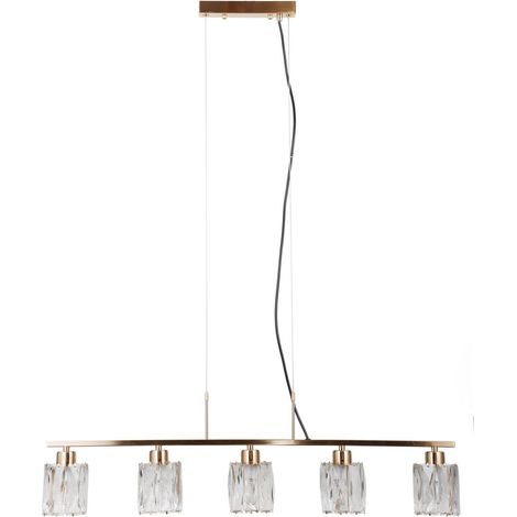 Lámpara colgante Simona 5 E14 dorada italux PND-40814-5-HBR (1/2)